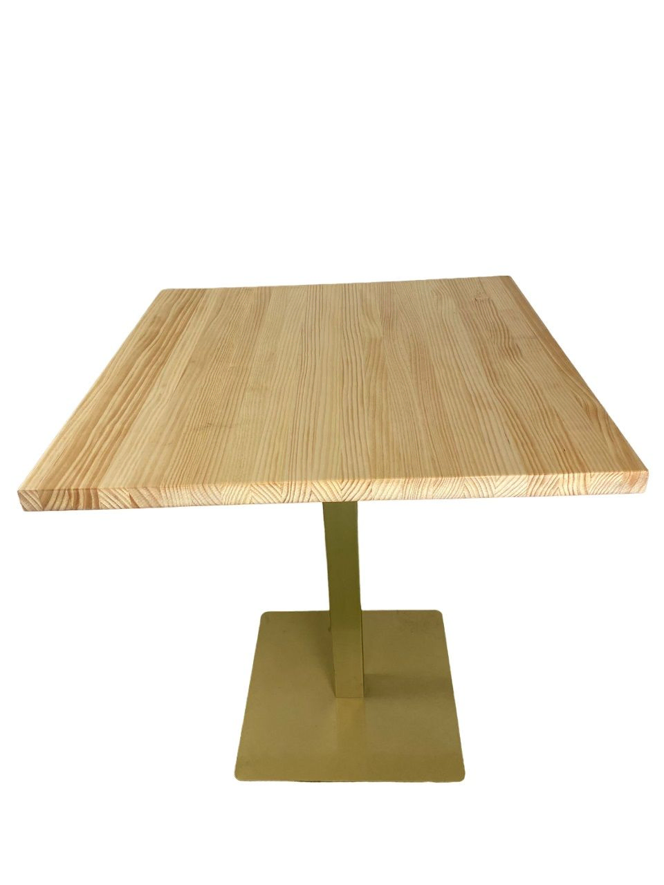 Mesa de madera natural con barniz incoloro 